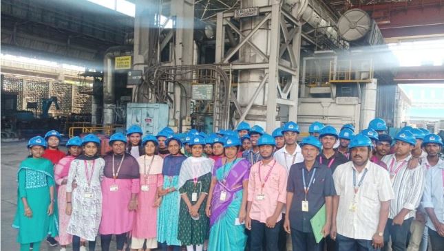 Exploring the Backbone of Industry: Industrial Visit to SAIL, Salem